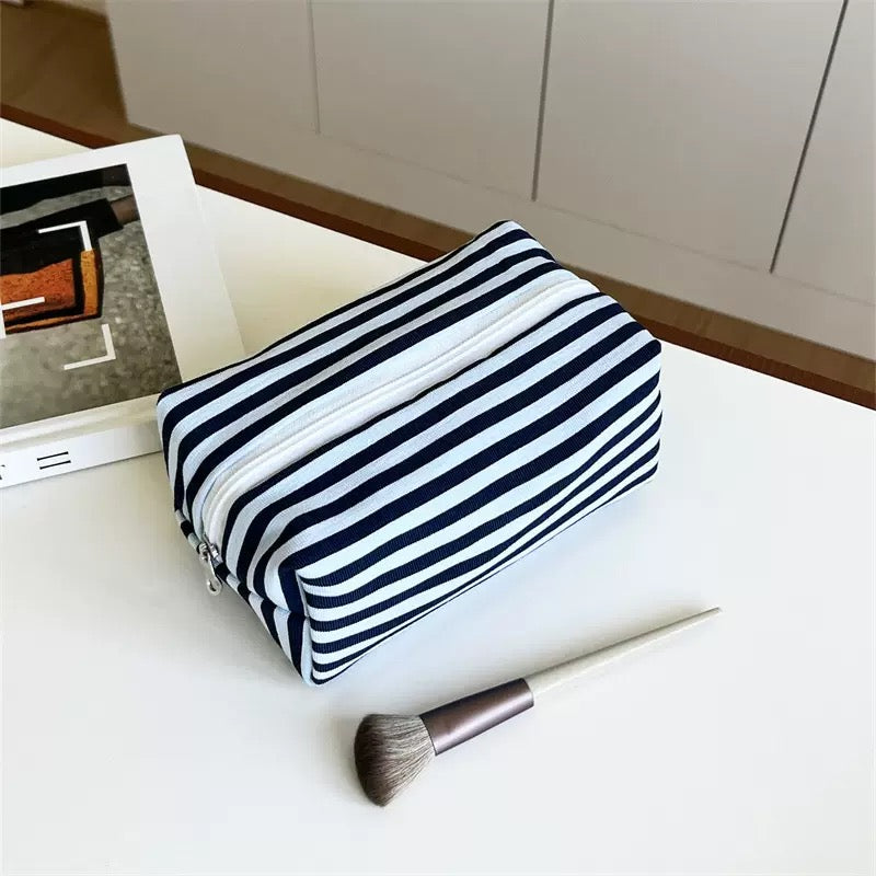 Small Size Stripped Makeup Bag