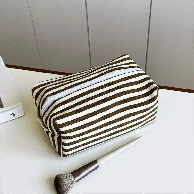 Small Size Stripped Makeup Bag