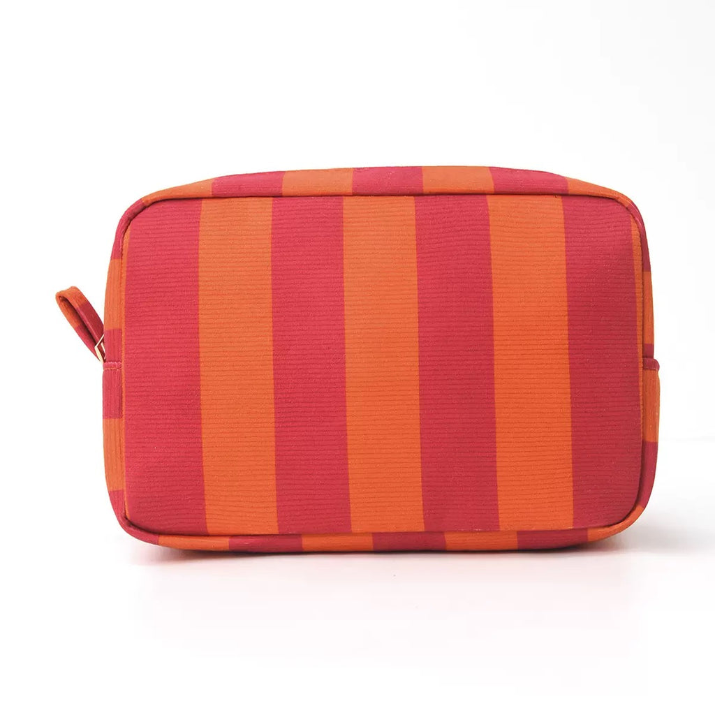 Large Stripped Courdroy Makeup Bag
