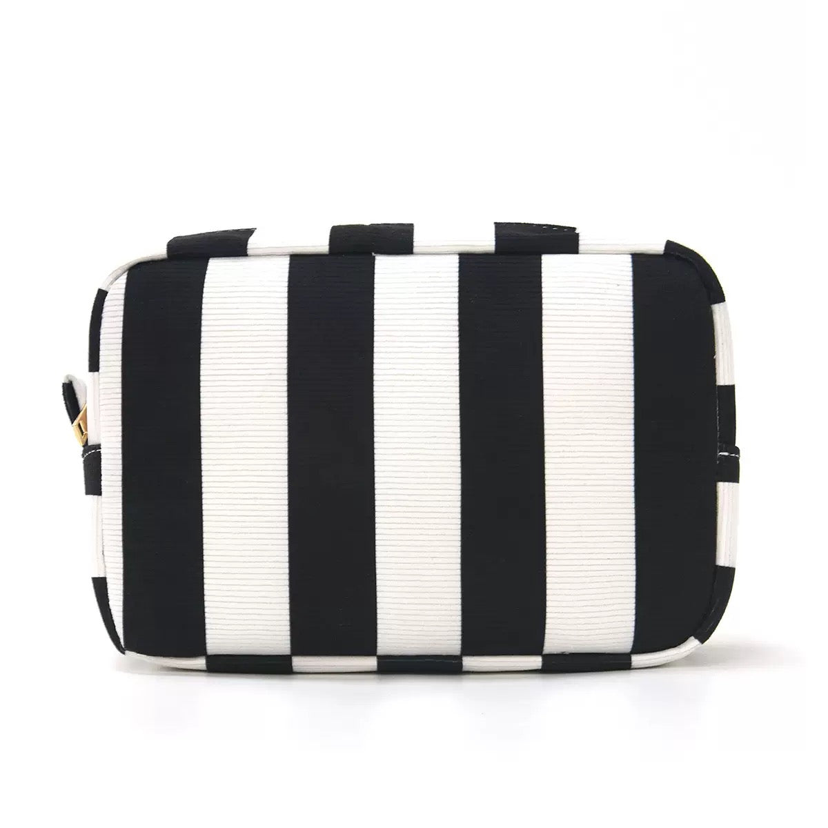 Large Stripped Courdroy Makeup Bag