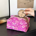 Abstract Brilliant Pink Makeup Bag