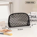 Black Mesh Makeup Bag