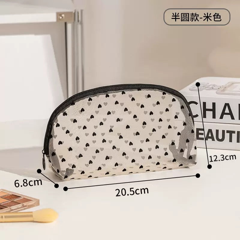 Clear Mesh Makeup Bag