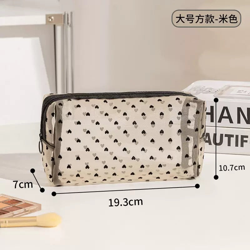 Clear Mesh Makeup Bag