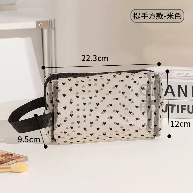 Clear Mesh Makeup Bag