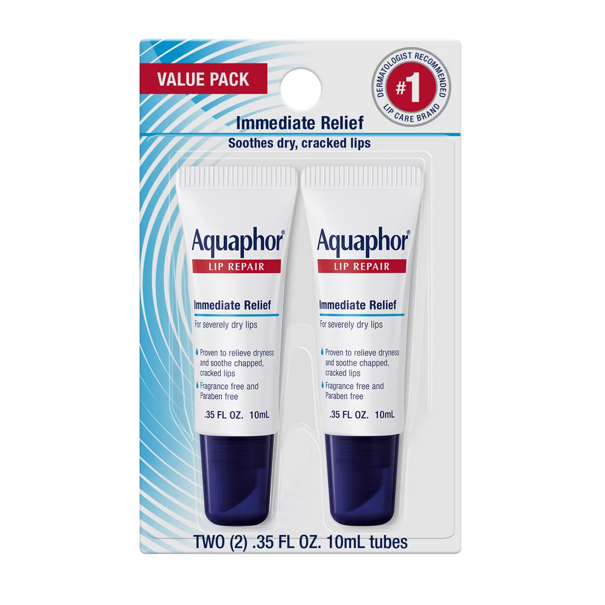 Aquaphor Immediate Relief Lip Repair Balm - Duo